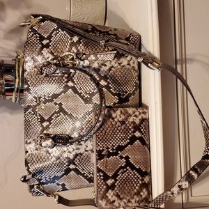 Cute snake print purse and matching wallet